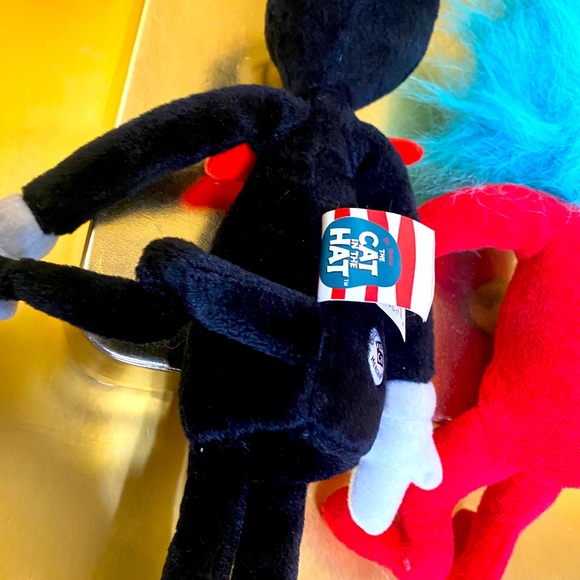 DR SEUSS VTG 2003 CAT IN THE HAT & THING 2 PLUSH OFFICIAL MOVIE MERCHANDISE - Picture 10 of 12